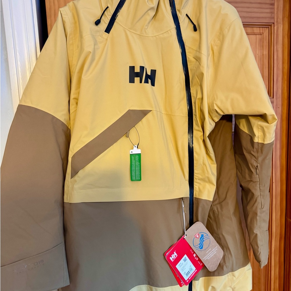 Helly Hansen waterproof asymmetrical ski/snowboard Jacket
